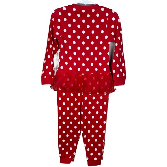 Disney Minnie Mouse Red White Polka Dot Girls Toddler Size 2-3 Years. - Picture 2 of 10